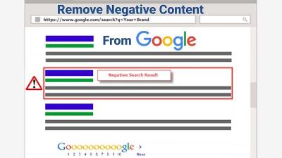 Removing Negative Content for a Resilient Online Reputation