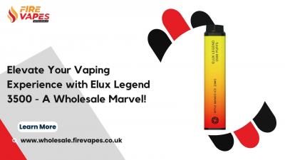 Elevate Your Vaping Experience with Elux Legend 3500 - A Wholesale Marvel!