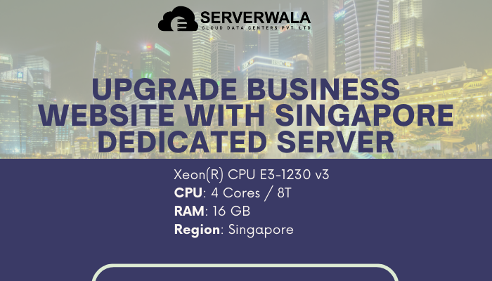 Upgrade business Website with Singapore Dedicated Server - Mumbai Hosting