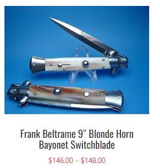 Buy the new-age Italian Stiletto Switchblades that are made with anodized aluminium alloy  - New York Other