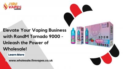 Elevate Your Vaping Business with RandM Tornado 9000 - Unleash the Power of Wholesale!