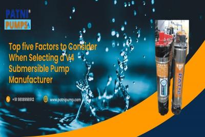V4 Submersible Pumps Manufacturer|Patni Pump