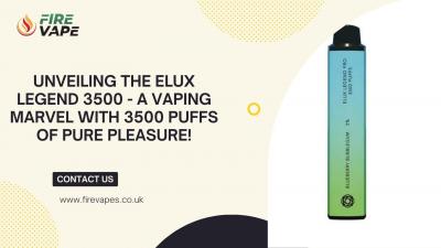 Unveiling the Elux Legend 3500 - A Vaping Marvel with 3500 Puffs of Pure Pleasure!