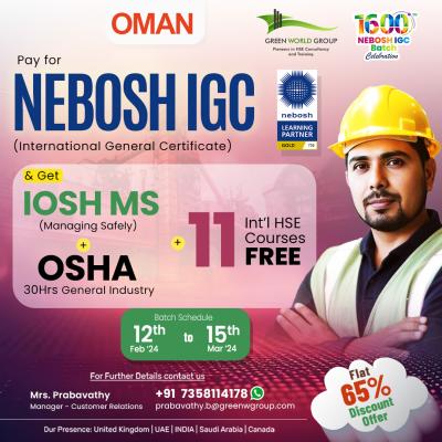 Considering the importance of HSE Awareness -Nebosh Course in Oman