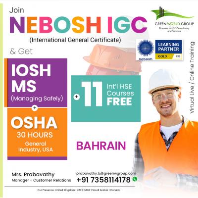 Green World Group Forefront of HSE education - Nebosh Course in Bahrain - Dubai Other