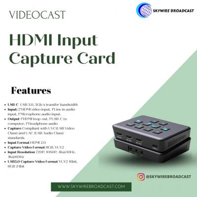 Use HDMI Input Capture Card for video source 