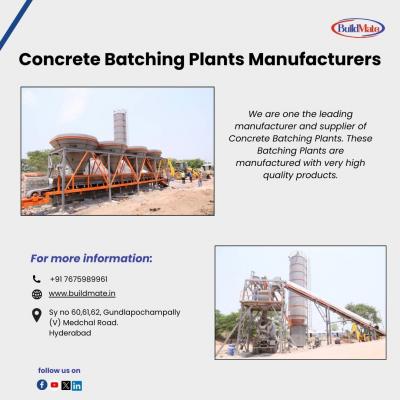 Concrete Batching Plants Manufacturers - Hyderabad Industrial Machineries