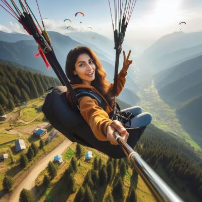 Paragliding in Bir Billing - Chandigarh Hotels, Motels, Resorts, Restaurants