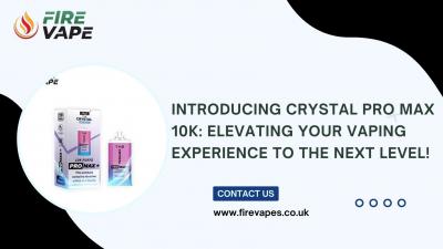 Introducing Crystal Pro Max 10k: Elevating Your Vaping Experience to the Next Level!
