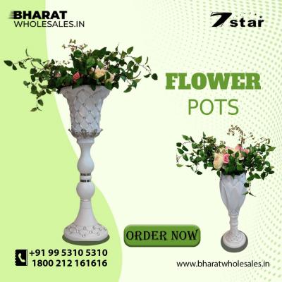 Flower Pots | Suitable for Décor at Wedding, Event, House (Living Room, Passage Area) or Planter