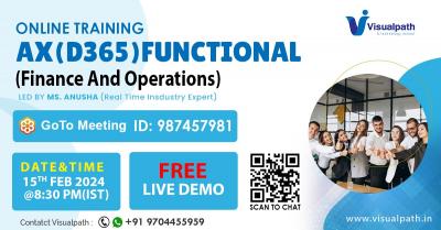 D365 Finance and Operations Online Training Free Demo - Hyderabad Professional Services