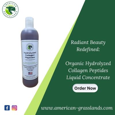 Radiant Beauty Redefined: Organic Hydrolyzed Collagen Peptides Liquid Concentrate