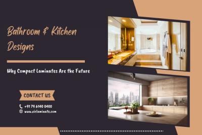 Compact Laminates for Modern Bathrooms & Kitchens - Ahmedabad Interior Designing