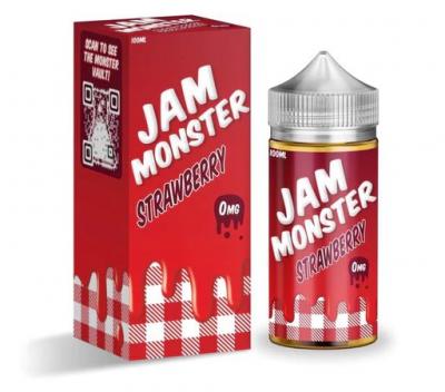 Juicy Strawberry Delight: Jam Monster Vape Juice Device with Strawberry E-Liquid