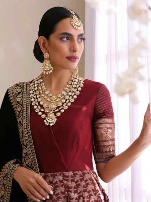 Timeless Splendor: IndiaTrend's Artisanal Indian Choker Necklace - Delhi Jewellery