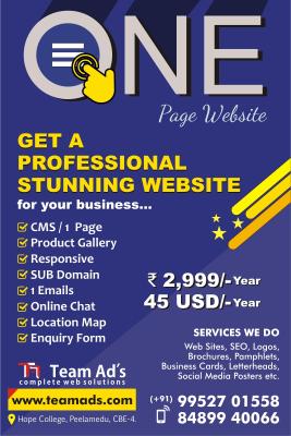 Web Design Packages in Coimbatore - Coimbatore Other