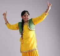 Authentic Punjabi Bhangra Dance Costume - Vibrant Yellow Dress