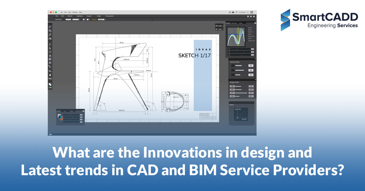 What are the innovations in design and the latest trends in CAD and BIM service providers?