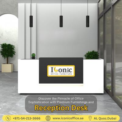 Classy Reception Desks: Redefining Dubai's Office Elegance - Iconic Furniture