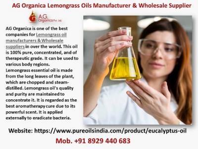 AG Organica Lemongrass Oils Manufacturer & Wholesale Supplier