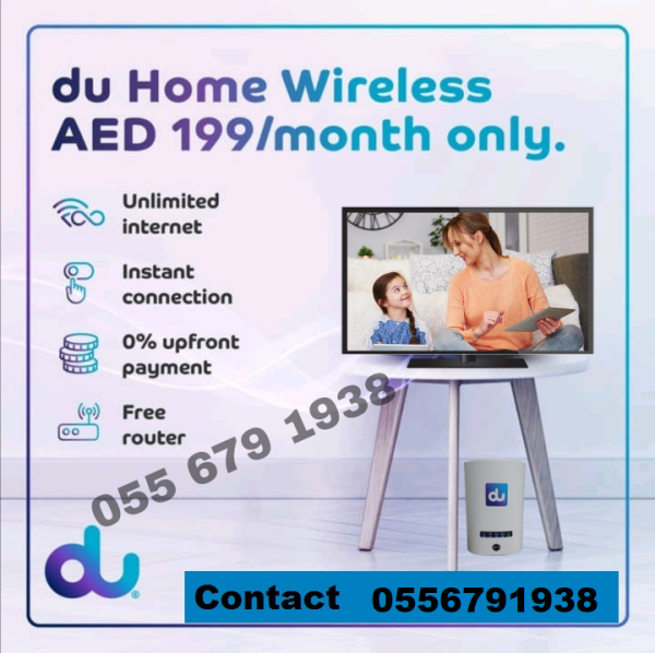 Du home wireless internet 5G service - Abu Dhabi Other