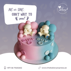 Sweet Dreams and Frosted Wishes | Baby Shower Cake - Dubai Other