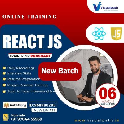 React Js Online Training New Batch - Hyderabad Tutoring, Lessons