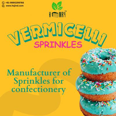 Kemry Vermicelli Sprinkles used on Various Desserts : Cakes, Cupcakes, Doughnuts and more - Delhi Other