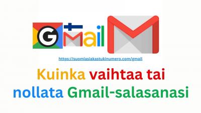 Kuinka vaihtaa tai nollata Gmail-salasanasi