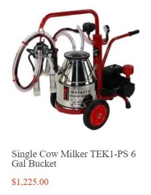 Goat milking equipment - Other Other