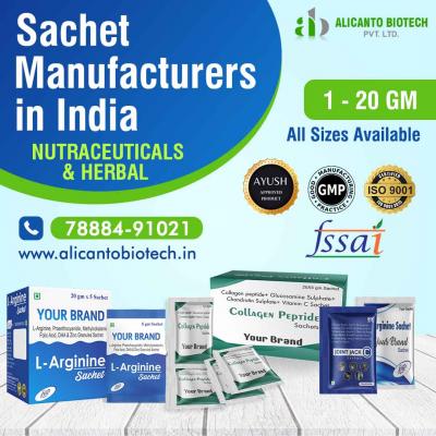 Sachet Manufacturers in India | Pharma Sachet Manufacturers - Chandigarh Other