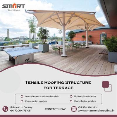 Tensile Roofing Structure for terrace - Smarttensileroofing - Chennai Other