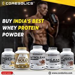 Buy India's Best Whey Protein Powder Online - Corebolics