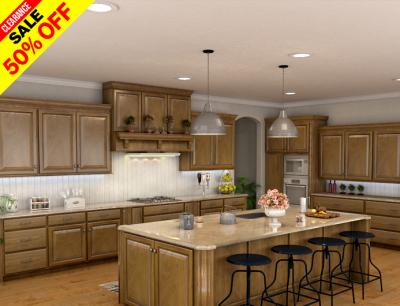 Elevate Your Kitchen Design: Copenhagen Wheat RTA Cabinets - Up to 75% Off!