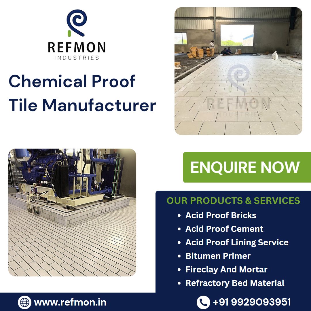 Refmon Industries - Contractors of Acid Proof Lining in India - Jaipur Construction, labour