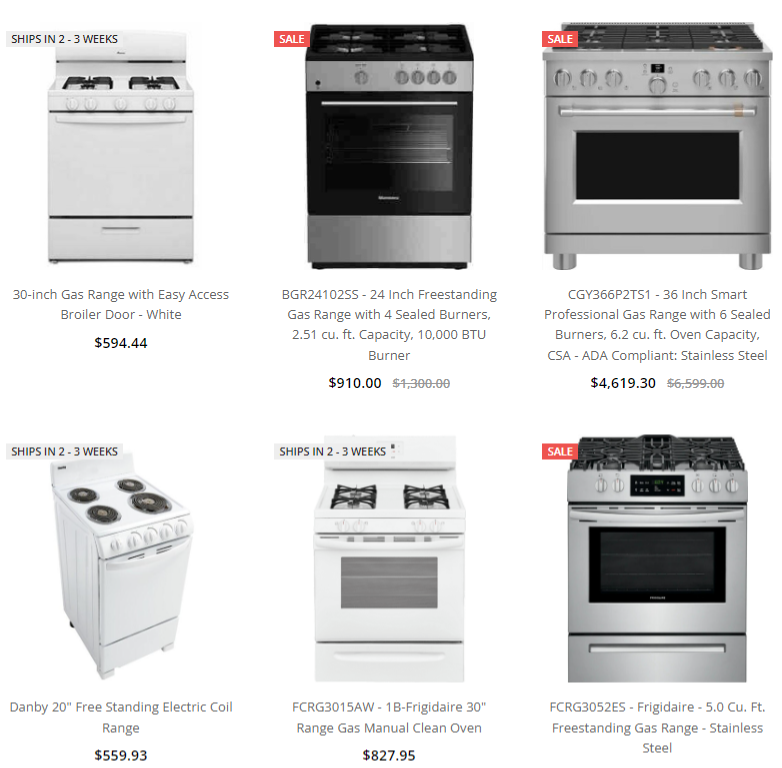 Shop modern kitchen ranges and save up to 30% in our sale on appliances! - New York Home Appliances