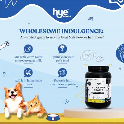 Premium Pet Nutrition: Goat Milk Powder for Dogs and Cats - Hye Foods