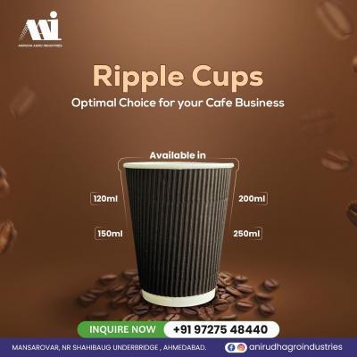 Anirudh agro industries | Ripple Paper Cups Optimal Choice for your Café Business