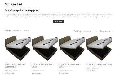 Storage Bed Frame Singapore | Storage Bed Singapore