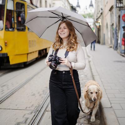 Stay Dry in Rain Anywhere with Wearable Hands-Free Umbrella - Other Other