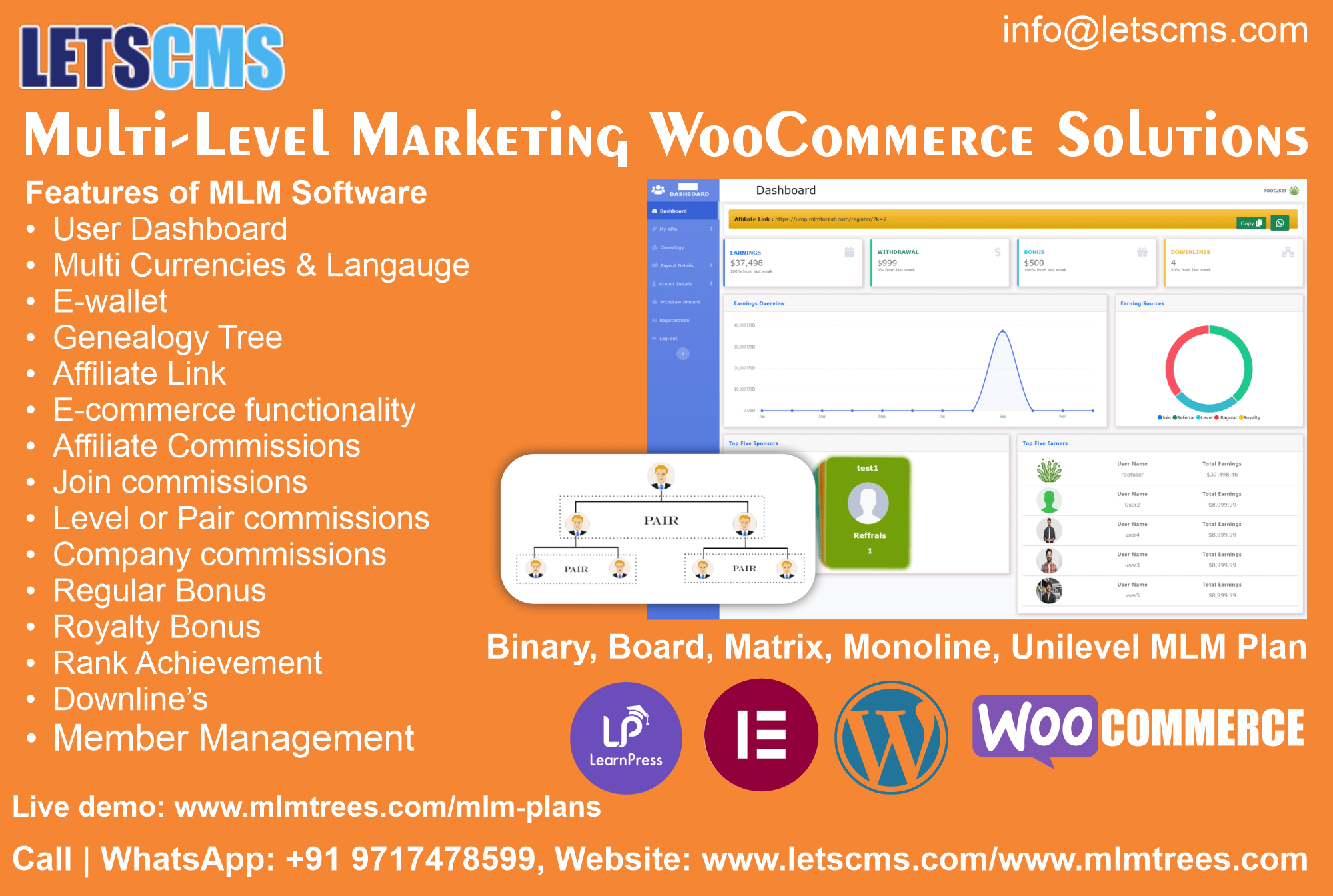 Multi-Level Marketing WooCommerce Solutions: Binary, Board, Monoline, Matrix, Unilevel MLM Plans - Bacolod Computer