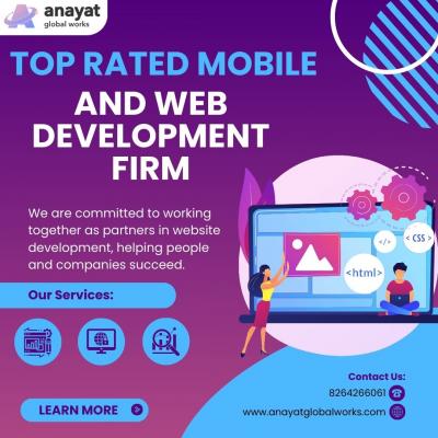 Anayatglobalworks:Your Partner in top rated  Mobile and Web Development firm