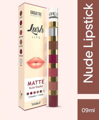 Orgatre Multicolor Nude Matte Liquid Lipstick