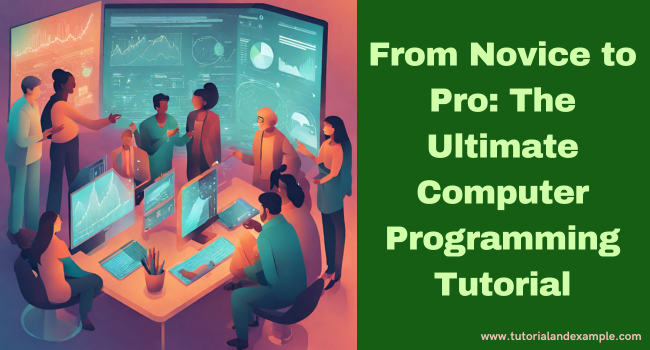 From Novice to Pro: The Ultimate Computer Programming Tutorial