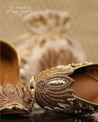 Gift Your Mom, Designer Golden Lotus Juttis from 5 Elements