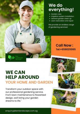 Transform your outdoor space with our professional gardening services Singapore | Ken Landscape Serv