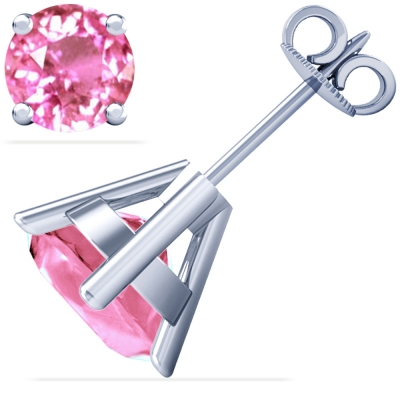 Experience the Beauty of Pink Sapphire Stud Earrings - Other Jewellery