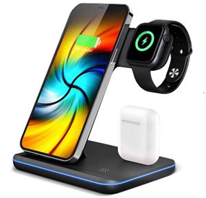 3-in-1 Wireless Charger for Apple Devices - Fast Charging Station