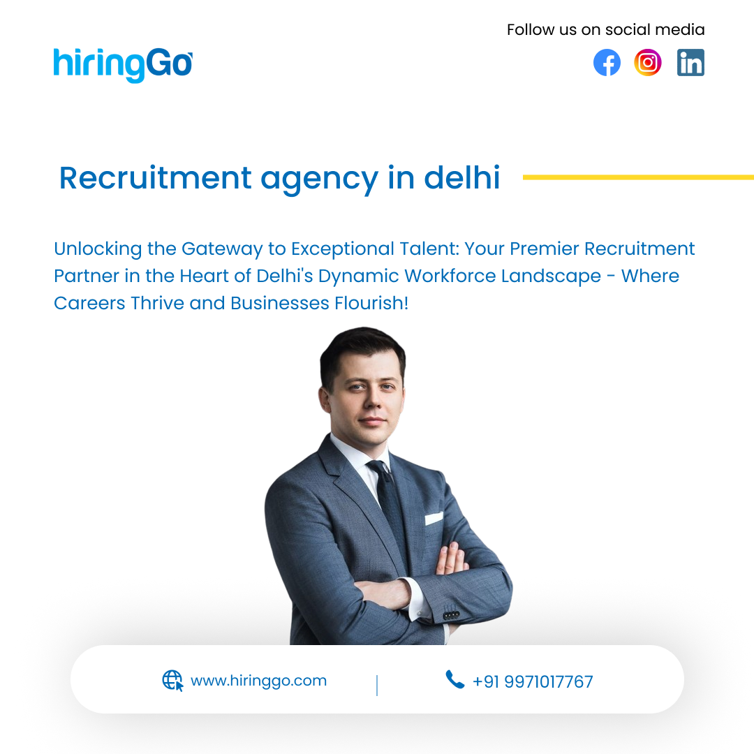 HiringGo: Your Premier Recruitment Agency in Delhi - Gurgaon Other