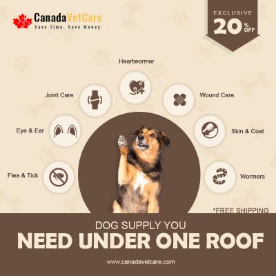 Canadavetcare : Exciting 20% Off and Free Shipping On Dog Supply 